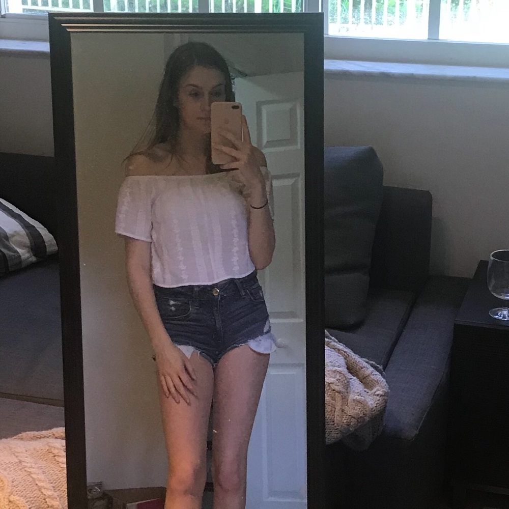 *FLASH SALE* White crop top from forever 21